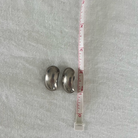 Vintage Sterling Silver Taxco Mexico Earrings - Picture 2 of 3